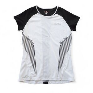 Pearl Izumi Fly Intercool Short Sleeve Workout Shirt White / Black Women's L